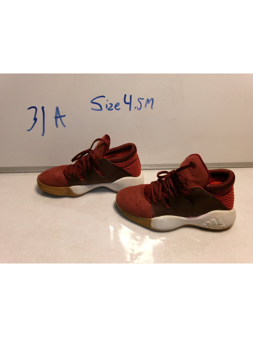 Nike Women's Red Black Lace-Up Sneakers US 4.5 M Athletic Shoes